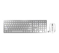 CHERRY DW 9100 SLIM tastiera Mouse incluso RF senza fili + Bluetooth QWERTY Inglese US Argento