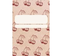 Cherry Themed Red Composition Notebook: 6 x 9-inch-Wide ruled notebook for children kids teens adults 100 pages cute: Your Daily Dose of Cute: Wide-Ruled Notebook for All Ages