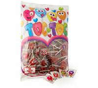 Cherry Toc Toc - Caramello con bastone - Cuori Lollipops - Lecca-lecca - 200 Units