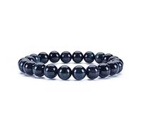 Cherry Tree Collection Gemstone Braccialetto Elastico con Perline 8 mm Tondo 17,8 cm, Materiale Non Metallico, Colore: Blue Tiger Eye, cod. bracbluetigereye8mm7
