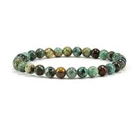 Cherry Tree Collection - Piccolo, medio, grande - braccialetti con perline per donne, uomini e adolescenti - perline rotonde da 6 mm, Medio, Gemma, Jasper
