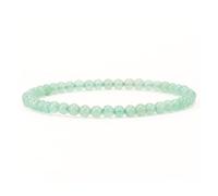 Cherry Tree Collection - Piccolo, medio, grande - Braccialetto con perline per donne e uomini - Perline rotonde da 4 mm, Small, Pietra, Avventurina