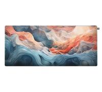 CHERRY XTRFY GP5, Mouse Pad Gaming in Tessuto XL (920 x 400 x 3 mm), Superficie Liscia per una Maggiore Precisione, Bordo Cucito, Antiscivolo, Lavabile in Lavatrice, Amnis Blue