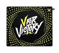 CHERRY XTRFY GP5, Tappetino per Mouse da Gioco L (460 x 400 x 4 mm), Speed Pad per la Precisione, Bordi Cuciti, Antiscivolo, Lavabile, Vitality Black