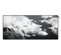 CHERRY XTRFY GP5, Tappetino per Mouse da Gioco XL (920 x 400 x 3 mm), Speed Pad per la Precisione, Bordi Cuciti, Antiscivolo, Lavabile in Lavatrice, Litus White