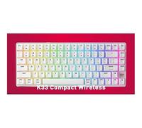 CHERRY XTRFY K33 Compact Wireless, Tastiera da Gioco Mem-Chanical Wireless, Formato 75%, Tastiera Multi-Dispositivo, Illuminazione RGB, IP54 Antipolvere e Antispruzzi, Layout PN (QWERTY), Bianco