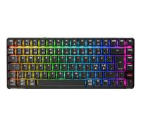 CHERRY XTRFY K33 Compact Wireless, Tastiera da Gioco Mem-Chanical Wireless, Formato 75%, Tastiera Multi-Dispositivo, Illuminazione RGB, IP54 Antipolvere e Antispruzzi, Layout PN (QWERTY), Nero