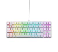 CHERRY XTRFY K4V2 TKL, Tastiera Da Gioco Cablata Senza Tastierino Numerico, Layout Francese AZERTY, Illuminazione RGB, Interruttori Meccanici MX2A RED, Bianco, Layout Francese - AZERTY