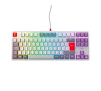 CHERRY XTRFY K4V2 TKL, Tastiera Da Gioco Cablata Senza Tastierino Numerico, Layout Pan-Nordico (QWERTY), Illuminazione RGB, Interruttori MX2A RED, Retro