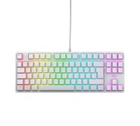CHERRY XTRFY K4V2 TKL, Tastiera Da Gioco Cablata Senza Tastierino Numerico, Layout Tedesco QWERTZ, Illuminazione RGB, Interruttori Meccanici MX2A RED, Bianco, Layout Tedesco - QWERTZ