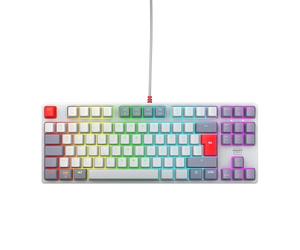 CHERRY XTRFY K4V2 TKL, Tastiera Da Gioco Cablata Senza Tastierino Numerico, Layout Tedesco QWERTZ, Illuminazione RGB, Interruttori Meccanici MX2A RED, Retro, Layout Tedesco - QWERTZ