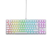 CHERRY XTRFY K4V2 TKL, Tastiera Da Gioco Cablata Senza Tastierino Numerico, Layout UK (QWERTY), Illuminazione RGB, Interruttori Meccanici MX2A RED, Bianco