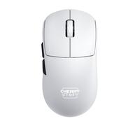 CHERRY XTRFY M68 Pro Wireless, souris de gaming ultra-rapide sans fil, 2,4 GHz, optimisée pour l'esport, souris 8K, forme symétrique avec front plat, blanche