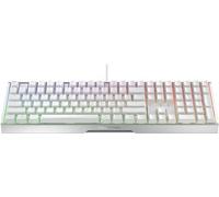 CHERRY XTRFY MX 3.1, Tastiera da gaming meccanica, Layout per la Germania (QWERTZ), Illuminazione RGB, Alloggiamento in alluminio, Porta USB-A, Interruttori MX2A RED, colore bianco