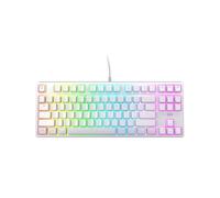 CHERRY XTRFY Tastiera meccanica da gioco K4V2 TKL, tastiera cablata senza numero, illuminazione RGB MX2A interruttori rossi (bianco)