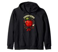 Cherrylicious Cute Cherry Cherries Funny Fruit Felpa con Cappuccio