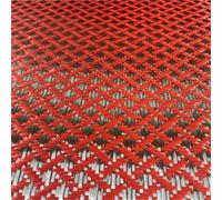 Cherrynight Tessuto for Interni Auto Rolls Royce, Rosso, 50 cm/100 cm, Accessori for Moto Fai da Te, Tessuto in Fibra di Carbonio Kevlar con Motivo Jacquard, Motivo a X(50cmX50cm)