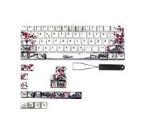 CherryProfile Keycap Tedesco Francese Spagna Giapponese Inglese DyeSub Keycaps PlumBlossom 80Keys CherryProfile Keycaps Plum Blossom Keycaps Qwertz Azerty Tasti della tastiera 80 tasti Keycap PBT