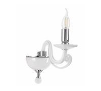 CHERUBINI APPLIQUE AD UNA SOLA LUCE CLASSICA ED ELEGANTE IN CRISTALLO E VETRO 3 FINITURE DI ONDALUCE