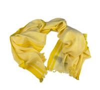 CHERVO Golf Donna Sciarpa Ylondon Gialla A Righe 11B Nuova