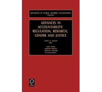 Cheryl R. Lehman Advances in Accountability (Copertina rigida)