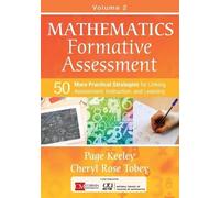 Cheryl Rose Tobey Page D. Ke Mathematics Formative Assessment, Volu (Tascabile)