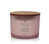 YANKEE CANDLE Joy & Laughter - Candela Mirtillo e Dalia a 3 Stoppini, 312g