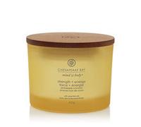 Strength & Energy (Pineapple Coconut) Candele In Vetro 3 Stoppini 312 gr Chesapeake Bay Candle