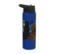 Chesapeake Bay Retriever Cane Van Gogh Notte Stellata Stainless Steel Insulated Water Bottle