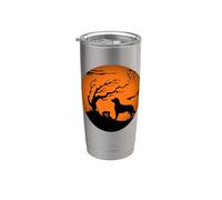 Chesapeake Bay Retriever Halloween Bicchiere termico in acciaio inox doppia parete