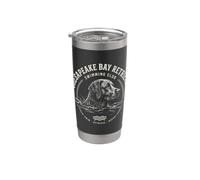 Chesapeake Bay Retriever Swimming Bicchiere termico in acciaio inox doppia parete