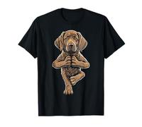 Chesapeake bay Retriever, Yoga, Cane, Cucciolo, asana, Posa sull'albero Maglietta