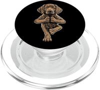 Chesapeake Bay Retriever, yoga, cane, cucciolo, asana, posa sull'albero PopSockets PopGrip per MagSafe