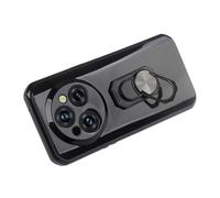 Cheshaoping Custodia in Cover Case Soft TPU Silicone Caso Phone Case Per Doogee Blade 20 / Blade 20 Turbo 5G Guscio Protettiva Anti Urto e Graffi Bumper Ring Holder Stand Black