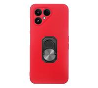 Cheshaoping Custodia in Cover Case Soft TPU Silicone Caso Phone Case Per Fairphone 6 5G 6.31 inch Guscio Protettiva Anti Urto e Graffi Bumper Ring Holder Stand Rosso