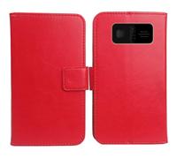 Cheshaoping Flip PU Pelle Case Wallet Cover Custodia Caso Guscio Protettiva Skin per Beafon SL230 LTE 4G 1.8" (Rosso)