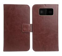 Cheshaoping Flip PU Pelle Case Wallet Cover Custodia Caso Guscio Protettiva Skin per Beafon SL230 LTE 4G 1.8" (Marrone)