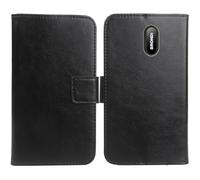 Cheshaoping Flip PU Pelle Case Wallet Cover Custodia Caso Guscio Protettiva Skin per Brondi Amico Home Nero 1.77" (Nero)