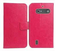 Cheshaoping Flip PU Pelle Case Wallet Cover Custodia Caso Guscio Protettiva Skin per Doro Leva E10 / E11 Doro DFB 0600 2.4" (Rosa)