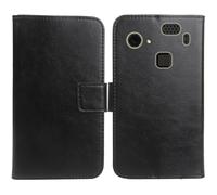 Cheshaoping Flip PU Pelle Case Wallet Cover Custodia Caso Guscio Protettiva Skin per HAMMER Blade 3 4G 6.2" (Nero)