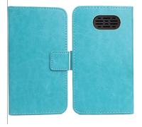 Cheshaoping Flip PU Pelle Case Wallet Cover Custodia Caso Guscio Protettiva Skin per Maxcom Comfort MM428BB 1.8" (Blu)