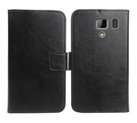 Cheshaoping Flip PU Pelle Case Wallet Cover Custodia Caso Guscio Protettiva Skin per MyPhone 3510 LTE 3.5" (Nero)