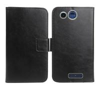 Cheshaoping Flip PU Pelle Case Wallet Cover Custodia Caso Guscio Protettiva Skin per Panasonic KX TU110 1.77" (Nero)