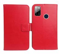 Cheshaoping Flip PU Pelle Case Wallet Cover Custodia Caso Guscio Protettiva Skin per Qubo P668 / QUBO X668 6.53" (Rosso)
