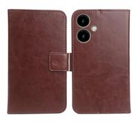 Cheshaoping Flip PU Pelle Case Wallet Cover Custodia Caso Guscio Protettiva Skin per SPC ZEUS 2 5" (Marrone)