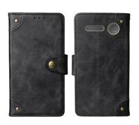 Cheshaoping in Vera Pelle Stand Portafoglio Cover Per Beghelli Salvalavita Phone SLV40 4G 2.8" Premium Caso Case Copertina Custodia Guscio Protettiva Anti Urto e Graffi (Nero)