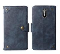 Cheshaoping in Vera Pelle Stand Portafoglio Cover Per Brondi Amico Home Nero 1.77" Premium Caso Case Copertina Custodia Guscio Protettiva Anti Urto e Graffi (Azzurro)