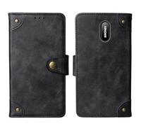 Cheshaoping in Vera Pelle Stand Portafoglio Cover Per Brondi Amico Home Nero 1.77" Premium Caso Case Copertina Custodia Guscio Protettiva Anti Urto e Graffi (Nero)