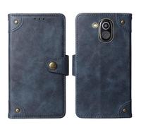 Cheshaoping in Vera Pelle Stand Portafoglio Cover Per BRONDI AMICO LEALE 2.4" Premium Caso Case Copertina Custodia Guscio Protettiva (Azzurro)