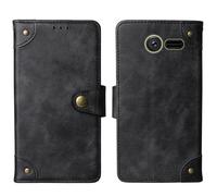 Cheshaoping in Vera Pelle Stand Portafoglio Cover Per BRONDI CONTENDER 3" Premium Caso Case Copertina Custodia Guscio Protettiva (Nero)